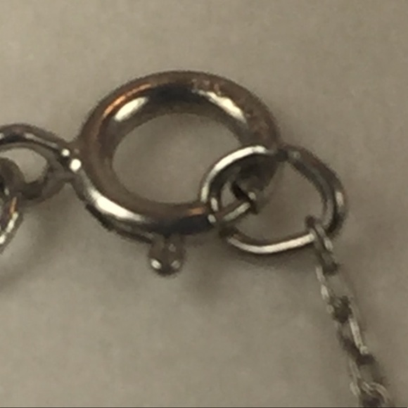 Vintage 10K Cushion-Cut Sapphire/Diamond Necklace - Picture 4 of 4